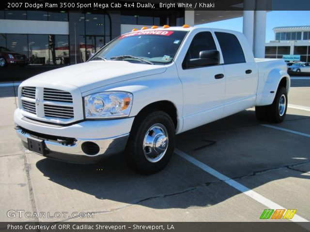 2007 Dodge Ram 3500 Sport Mega Cab 4x4 Dually in Bright White