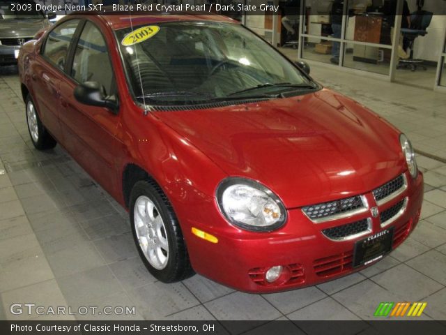 2003 Dodge Neon SXT in Blaze Red Crystal Pearl