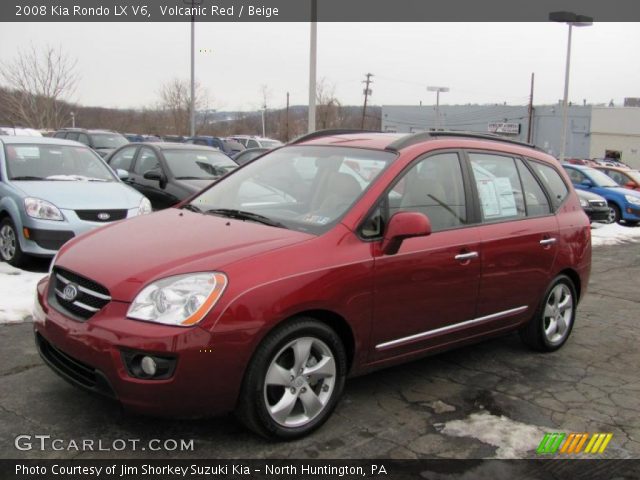 2008 Kia Rondo LX V6 in Volcanic Red