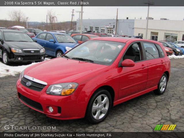 2008 Kia Spectra 5 SX Wagon in Classic Red