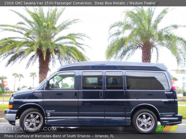 2009 GMC Savana Van 1500 Passenger Conversion in Deep Blue Metallic