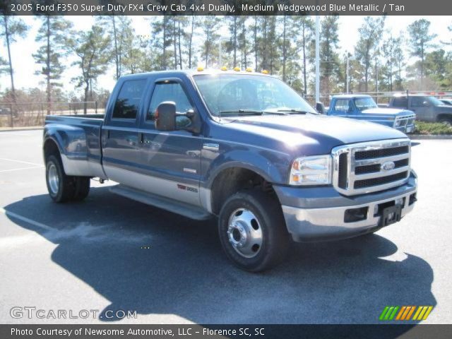 2005 Ford F350 Super Duty FX4 Crew Cab 4x4 Dually in Medium Wedgewood Blue Metallic