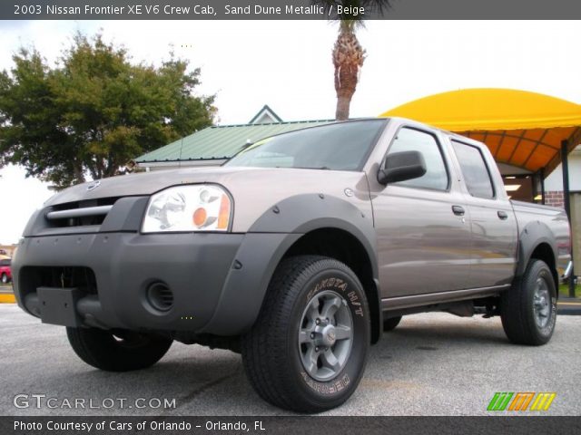 2003 Nissan Frontier XE V6 Crew Cab in Sand Dune Metallic