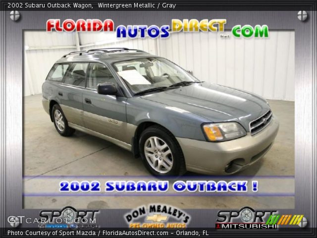 2002 Subaru Outback Wagon in Wintergreen Metallic