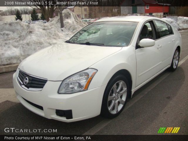 2008 Nissan Maxima 3.5 SE in Winter Frost Pearl