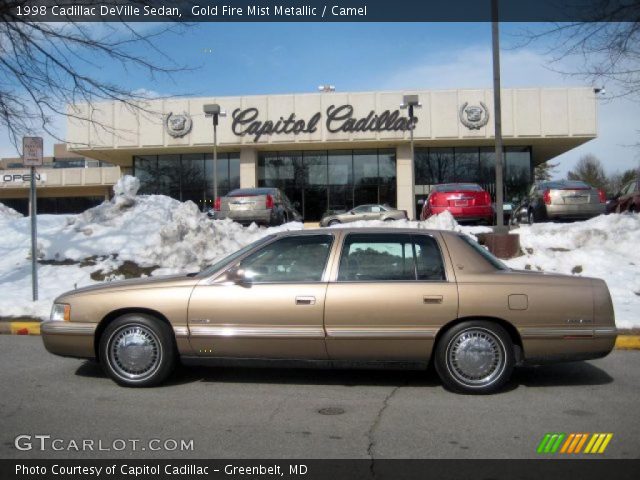 1998 Cadillac DeVille Sedan in Gold Fire Mist Metallic