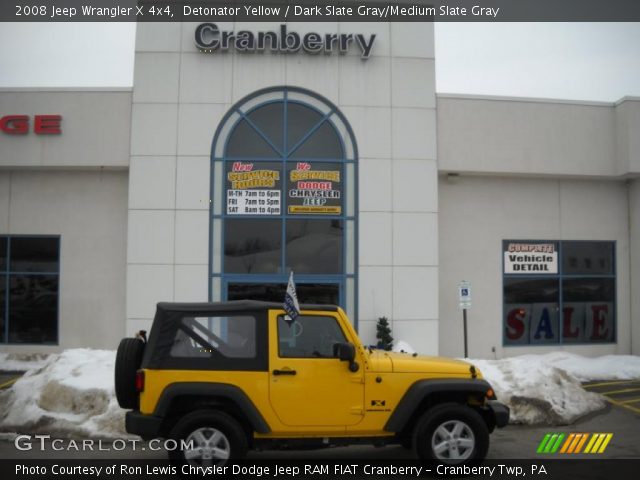 2008 Jeep Wrangler X 4x4 in Detonator Yellow