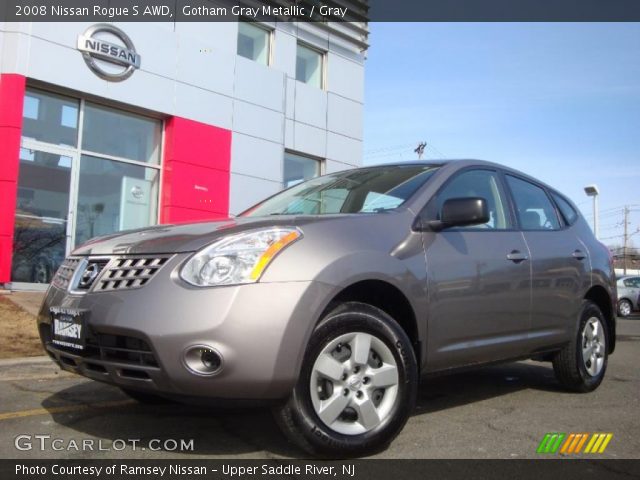 2008 Nissan Rogue S AWD in Gotham Gray Metallic