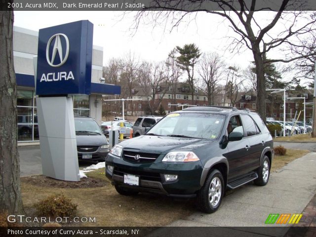 2001 Acura MDX  in Dark Emerald Pearl