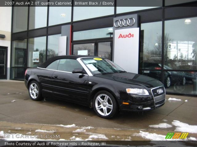 2007 Audi A4 2.0T quattro Cabriolet in Brilliant Black