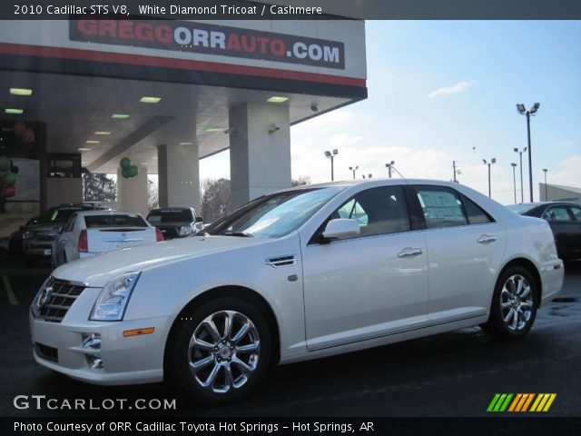 2010 Cadillac STS V8 in White Diamond Tricoat