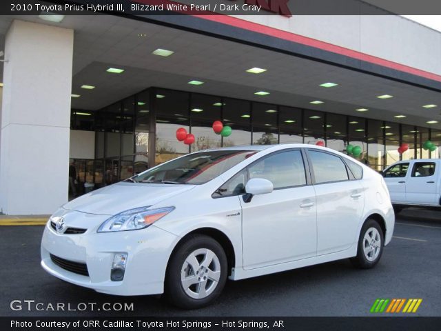 2010 Toyota Prius Hybrid III in Blizzard White Pearl