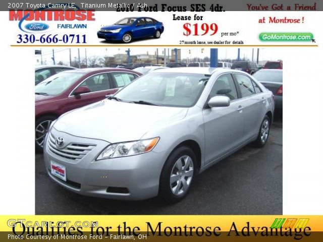 2007 Toyota Camry LE in Titanium Metallic