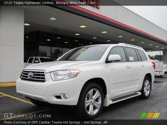 2010 Toyota Highlander Limited in Blizzard White Pearl
