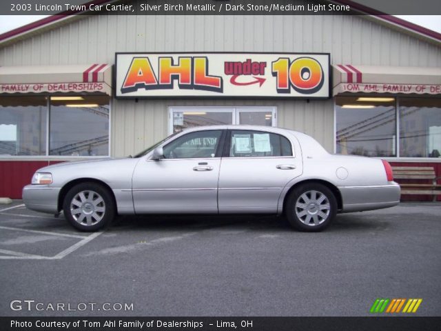 2003 Lincoln Town Car Cartier in Silver Birch Metallic