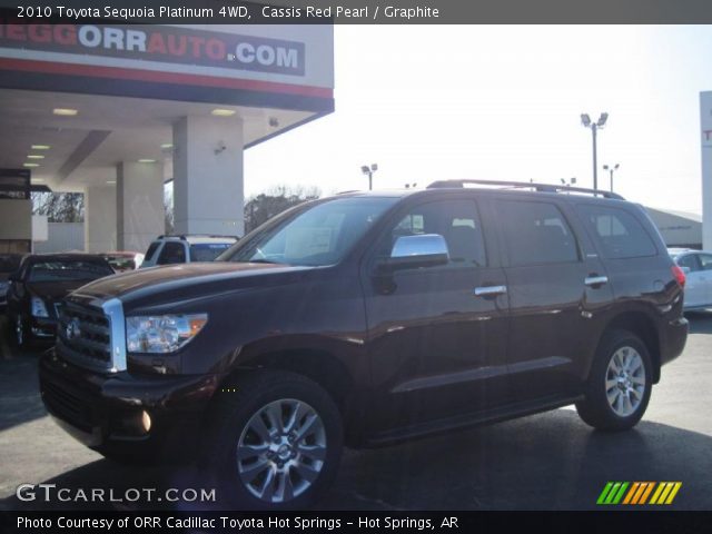 2010 Toyota Sequoia Platinum 4WD in Cassis Red Pearl