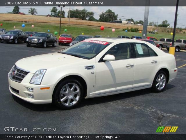 2009 Cadillac STS V8 in White Diamond Tricoat