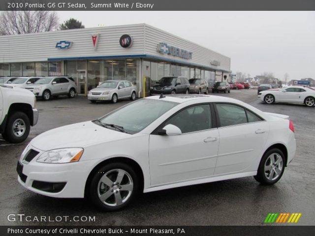 2010 Pontiac G6 GT Sedan in Summit White