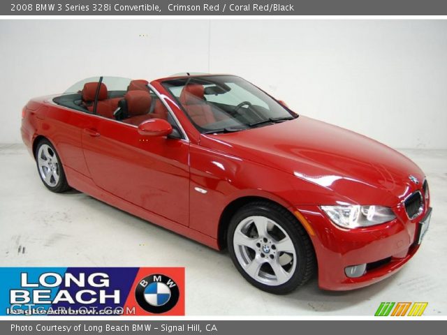 2008 BMW 3 Series 328i Convertible in Crimson Red