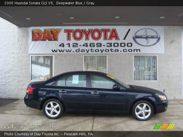 2006 Hyundai Sonata GLS V6 in Deepwater Blue