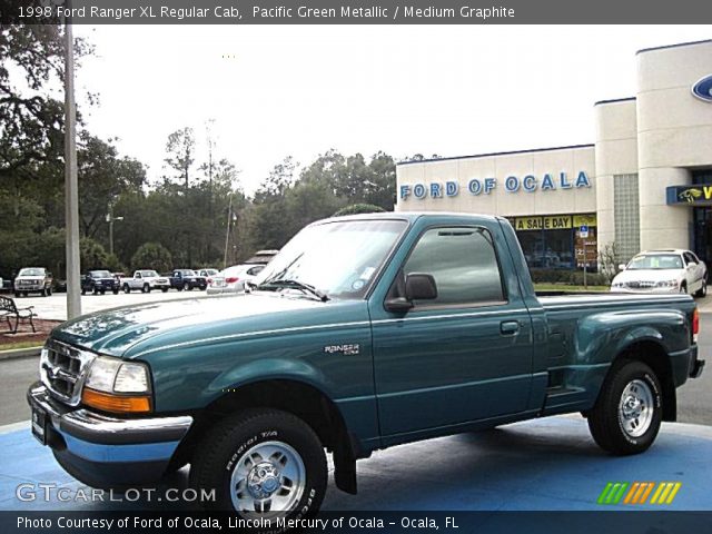 1998 Ford Ranger XL Regular Cab in Pacific Green Metallic