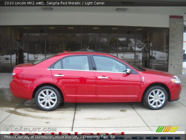 2010 Lincoln MKZ AWD in Sangria Red Metallic