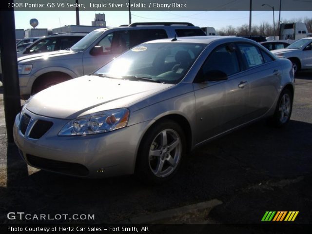 2008 Pontiac G6 V6 Sedan in Liquid Silver Metallic