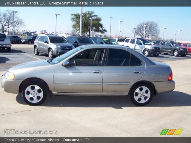 2006 Nissan Sentra 1.8 in Bronze Shimmer Metallic
