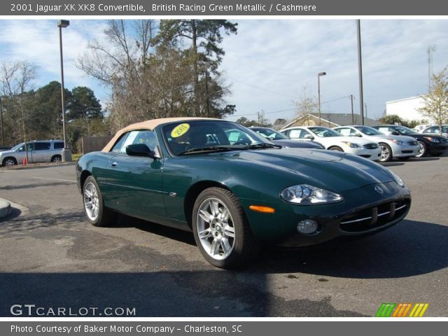 2001 Jaguar XK XK8 Convertible in British Racing Green Metallic