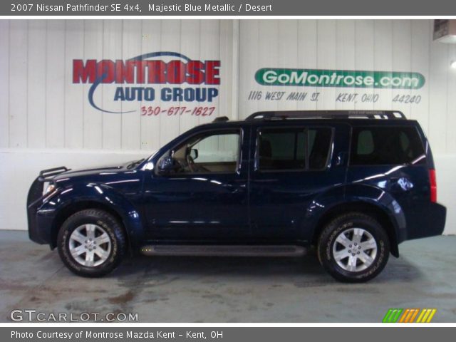 2007 Nissan Pathfinder SE 4x4 in Majestic Blue Metallic