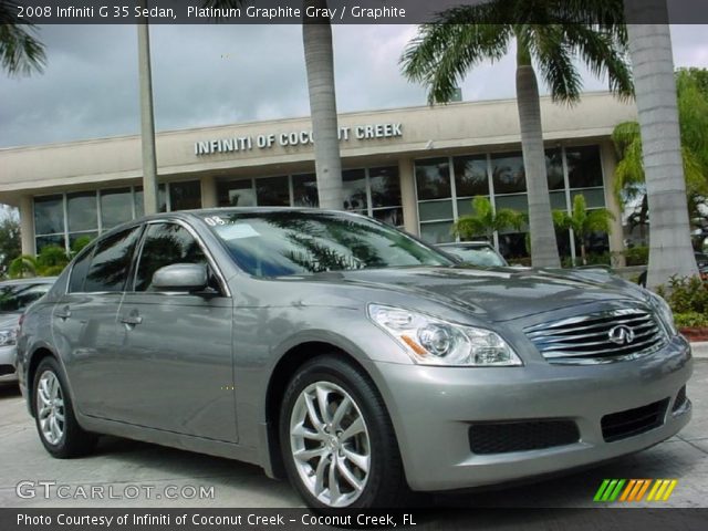 2008 Infiniti G 35 Sedan in Platinum Graphite Gray