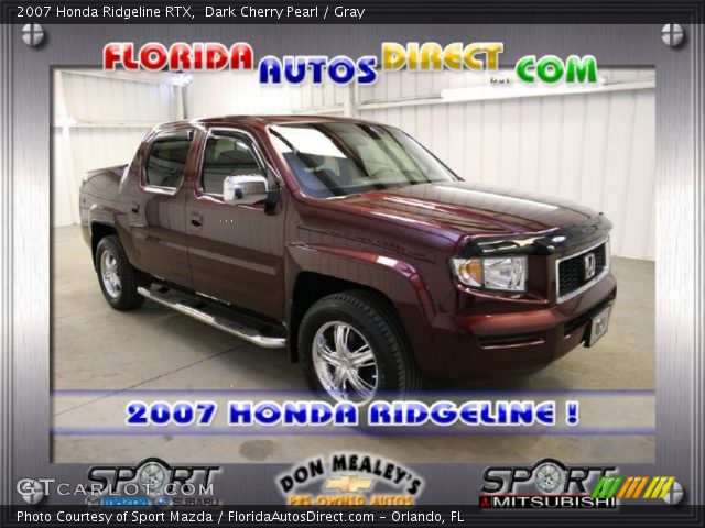 2007 Honda Ridgeline RTX in Dark Cherry Pearl