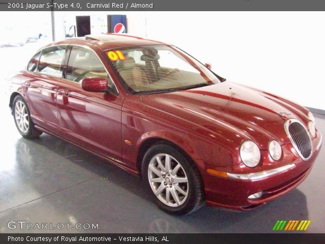 2001 Jaguar S-Type 4.0 in Carnival Red