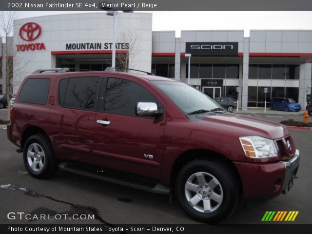 2002 Nissan Pathfinder SE 4x4 in Merlot Pearl