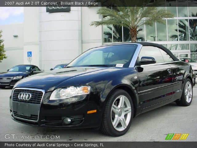 2007 Audi A4 2.0T Cabriolet in Brilliant Black