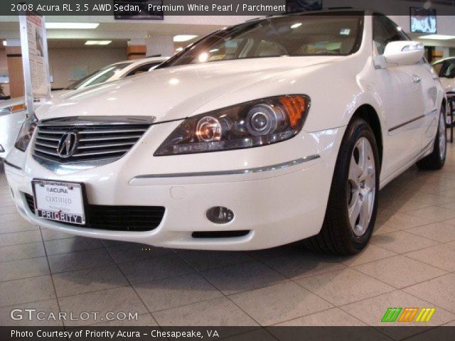 2008 Acura RL 3.5 AWD Sedan in Premium White Pearl