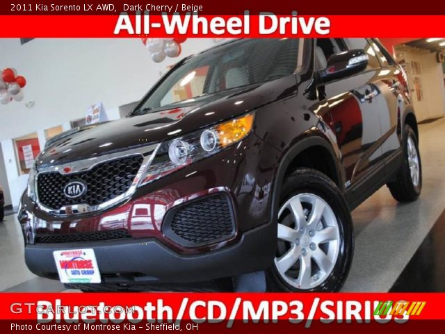 2011 Kia Sorento LX AWD in Dark Cherry