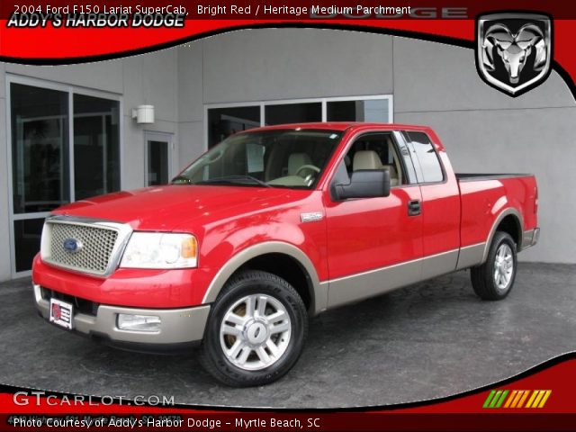 2004 Ford F150 Lariat SuperCab in Bright Red