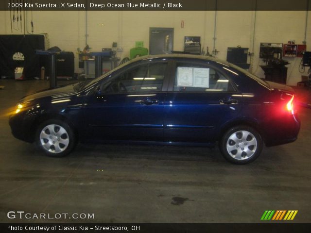 2009 Kia Spectra LX Sedan in Deep Ocean Blue Metallic