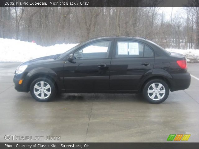 2009 Kia Rio LX Sedan in Midnight Black