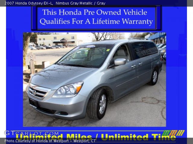 2007 Honda Odyssey EX-L in Nimbus Gray Metallic