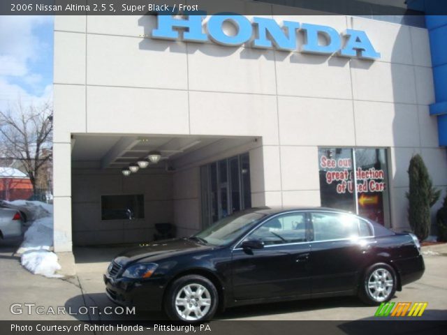 2006 Nissan Altima 2.5 S in Super Black