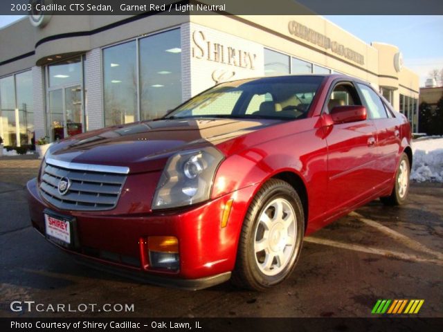 2003 Cadillac CTS Sedan in Garnet Red