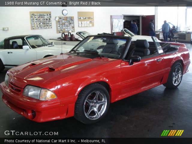1988 Ford Mustang GT Convertible in Bright Red