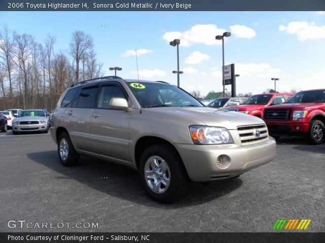 2006 Toyota Highlander I4 in Sonora Gold Metallic