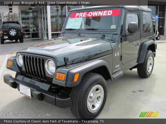 2004 Jeep Wrangler X 4x4 in Shale Green Metallic