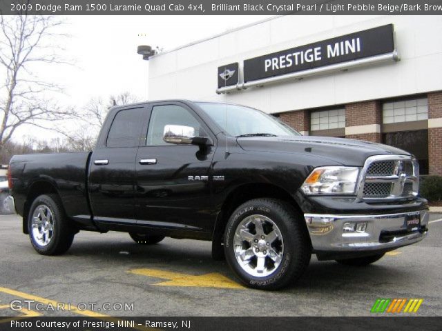 2009 Dodge Ram 1500 Laramie Quad Cab 4x4 in Brilliant Black Crystal Pearl