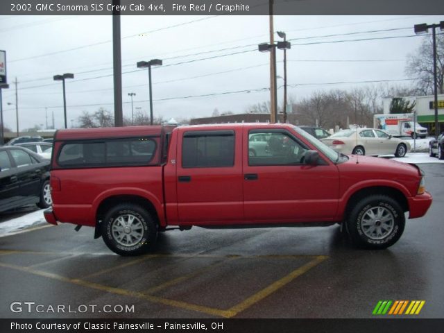 2002 GMC Sonoma SLS Crew Cab 4x4 in Fire Red