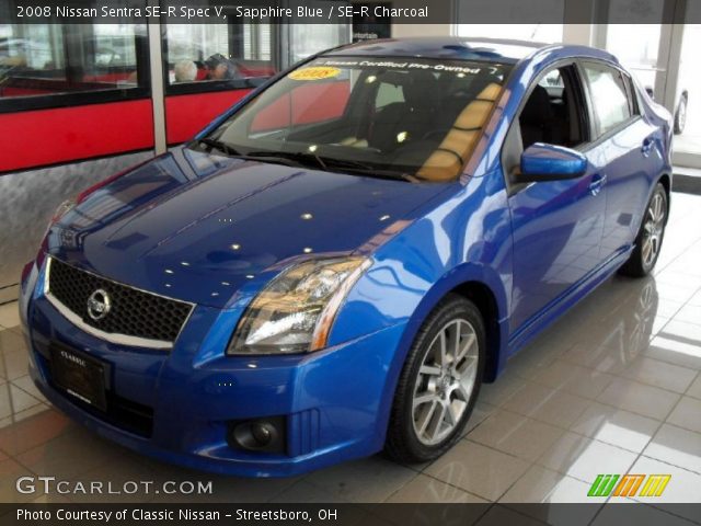 2008 Nissan Sentra SE-R Spec V in Sapphire Blue