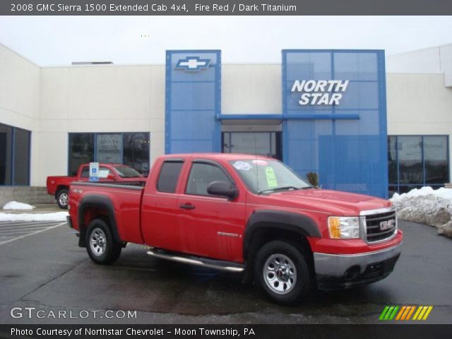 2008 GMC Sierra 1500 Extended Cab 4x4 in Fire Red